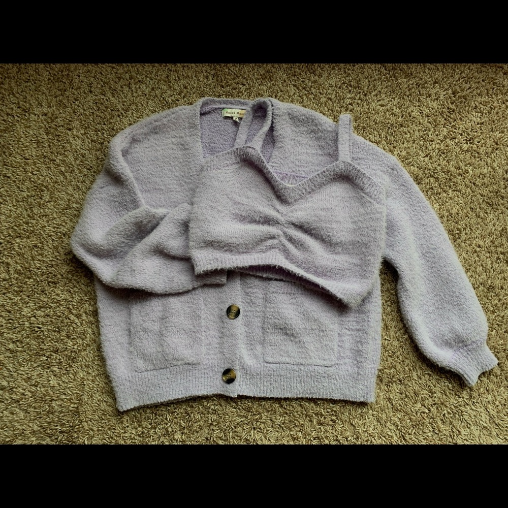Lavender Hazel Moon Sweater Set 2PC